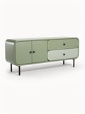 Moderne Groene Dressoir met Gladde Deurtjes en Lades